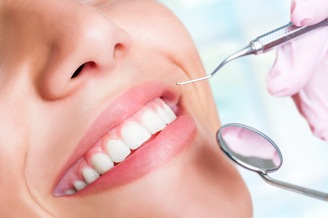 Dentist tools and TePe Patient's smile