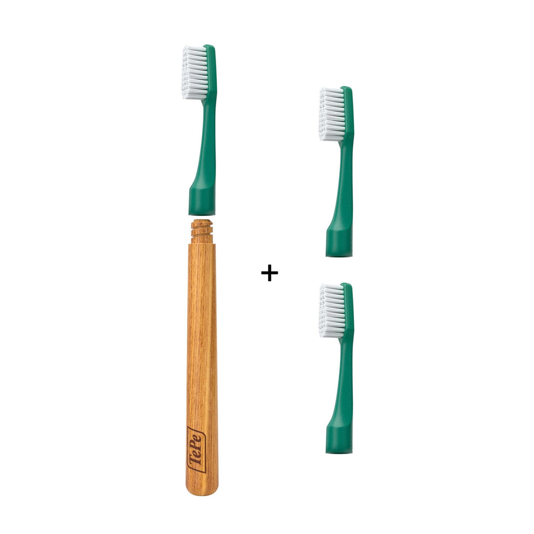 TePe Choice™ Toothbrush - (with 3 Replaceable Brush Heads)