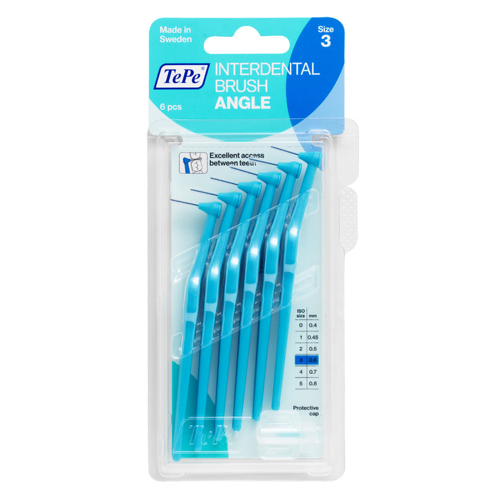 TePe Angle™ Interdental Brushes Blue - 0.6 mm (ISO 3)