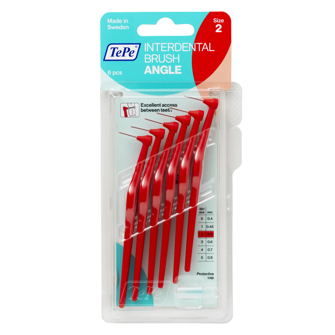 TePe Angle™ Interdental Brushes Red - 0.5 mm (ISO 2)