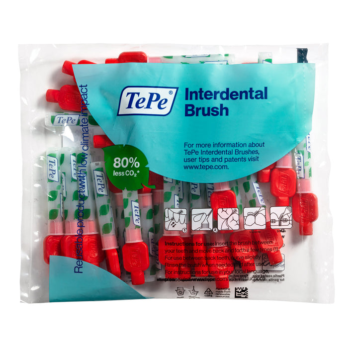 TePe® Interdental Brushes Original Red - 0.5 mm (ISO 2)