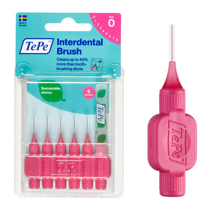 TePe® Interdental Brushes Original Pink - 0.4 mm (ISO 0)