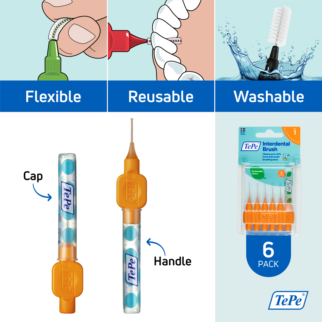 TePe® Interdental Brushes Original Orange - 0.45 mm (ISO 1)