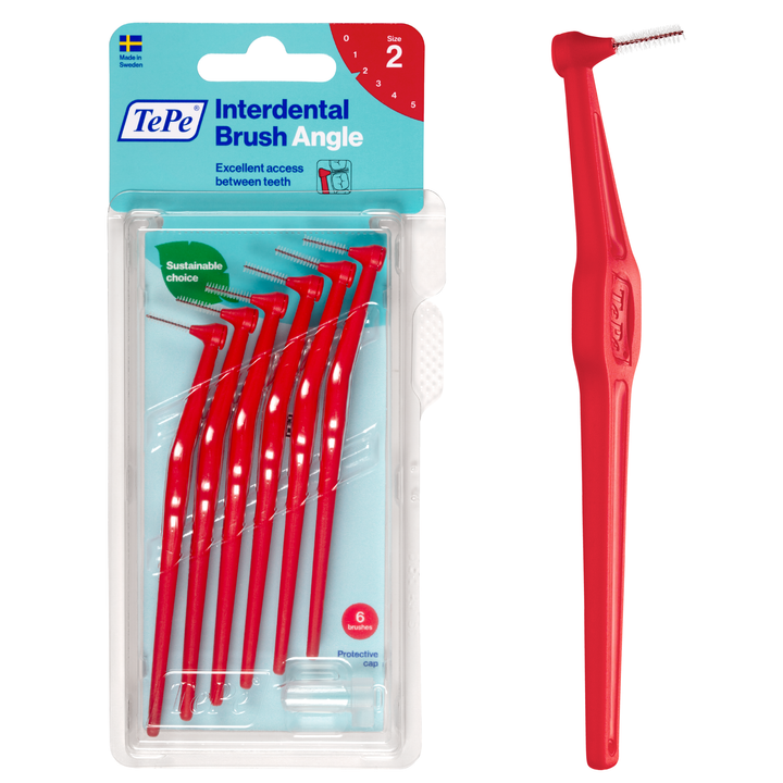 TePe Angle™ Interdental Brushes Red - 0.5 mm (ISO 2)