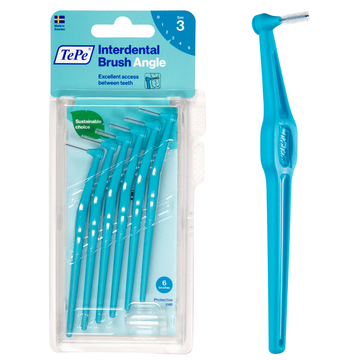 TePe Angle™ Interdental Brushes Blue - 0.6 mm (ISO 3)