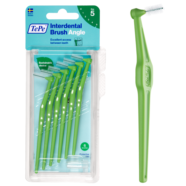 TePe Angle™ Interdental Brushes Green - 0.8 mm (ISO 5)